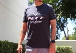 Felt Bicycles Classique Dark Grey T-Shirt | Men's -Felt Bicycles Sales Felt T Shirt Classique Grey Men 02