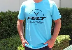 Felt Bicycles Classique Turquoise T-Shirt | Men's -Felt Bicycles Sales Felt T Shirt Classique Turquoise Men 03