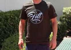 Felt Bicycles Script Dark Olive T-Shirt | Men's -Felt Bicycles Sales Felt T Shirt Script Olive Men 02